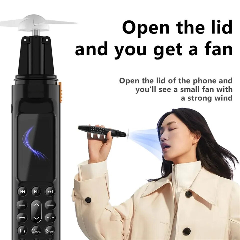 Мини мобильный телефон ручка AIEK BM111 2SIM Красный Киев - изображение 10