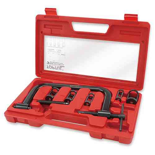 Рассухариватель струбцинный с насадками универсальный TOPTUL 7ед. d14-28мм JGAI0702 Харьков