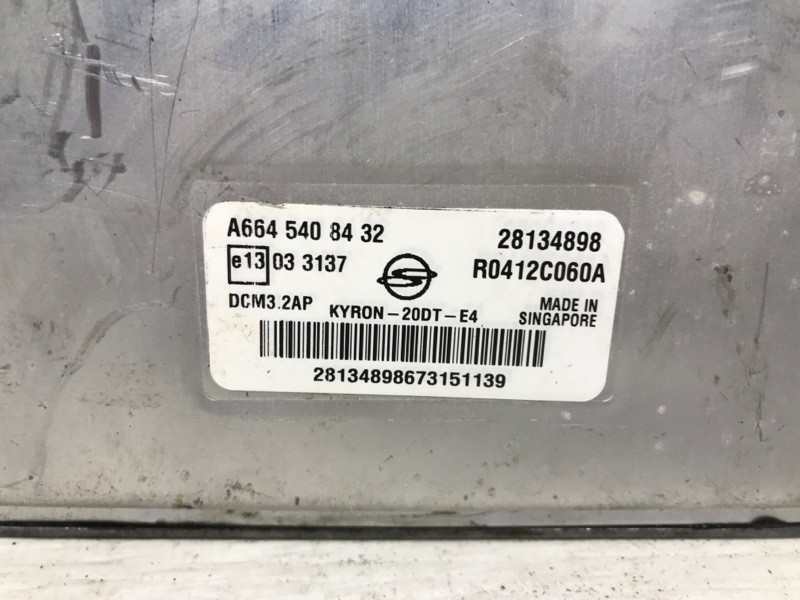 Блок управления двигателем SsangYong Kyron DJ 2.0 DIESEL D20DT 2005 (б/у) Киев - изображение 4