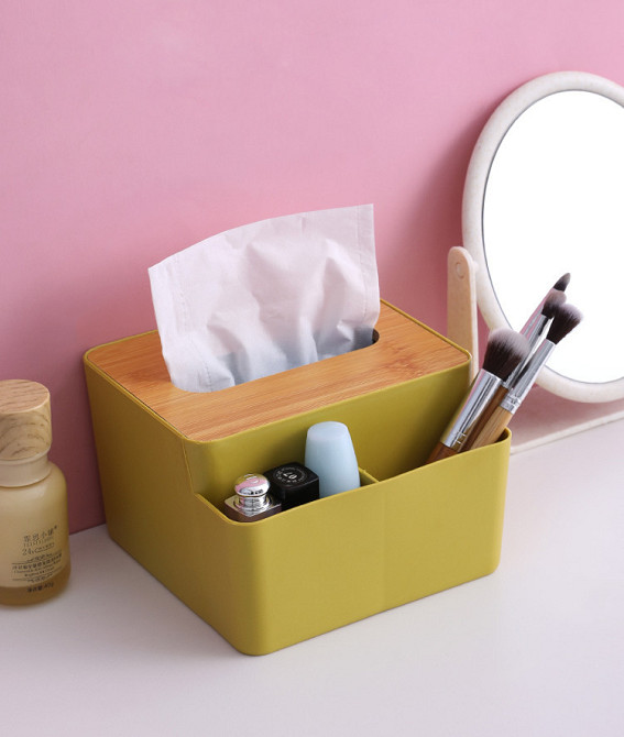 Диспенсер для серветок 10771 15.5х10х16 см жовтий Київ - зображення 1