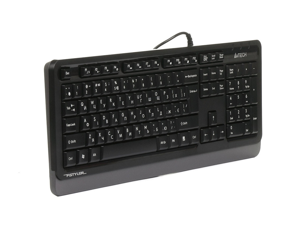 Клавиатура компьютерная проводная A4Tech Fstyler FKS10(Grey) серая Київ - зображення 3