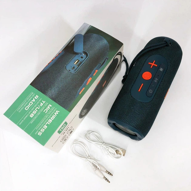 Колонка портативная Bluetooth T&G TG341 blue синяя Киев - изображение 3