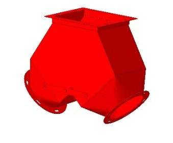 Клапан пекидной двойной КДР элеваторного самотека Киев - изображение 2