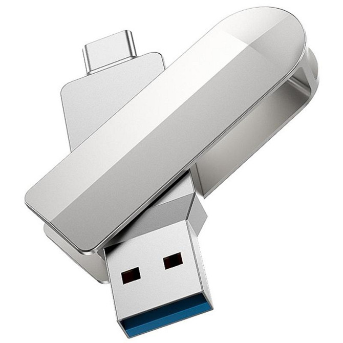Флеш-накопитель Hoco UD10 Metal Flash 2in1 USB 3.0/Type-C - 32GB Херсон - зображення 2