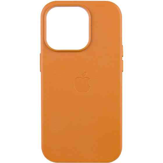 Кожаный чехол Leather Case (AAA) with MagSafe and Animation для Apple iPhone 14 Pro Max (6.7") Херсон
