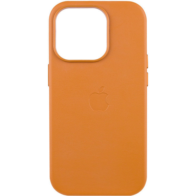 Кожаный чехол Leather Case (AAA) with MagSafe and Animation для Apple iPhone 14 Pro Max (6.7") Херсон - зображення 1