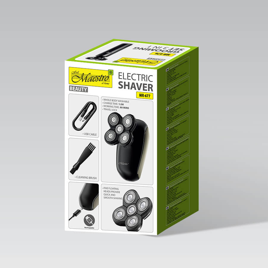 Электробритва Maestro MR-677 черная Київ - зображення 6