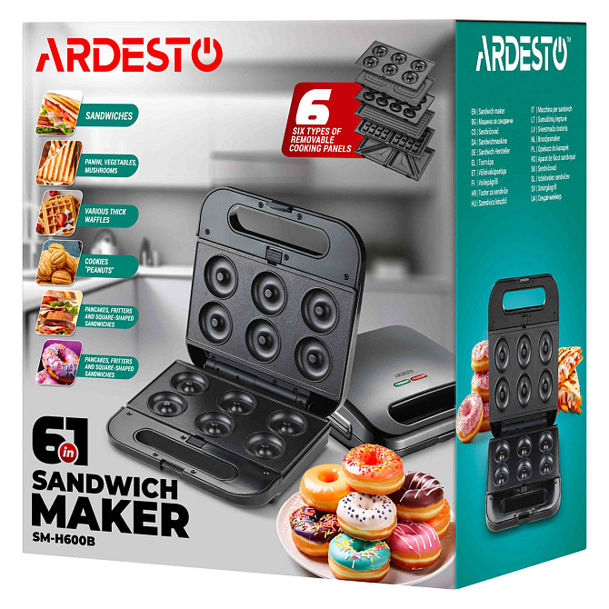 Мультимейкер Ardesto SM-H600B 700 Вт черный Київ - зображення 7