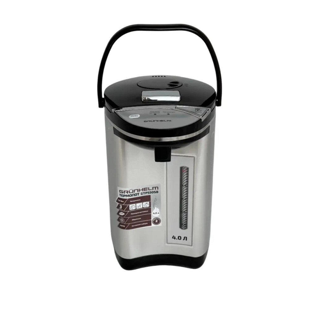 Термопот Grunhelm GTP550SB 4 л серебристый Київ - зображення 1