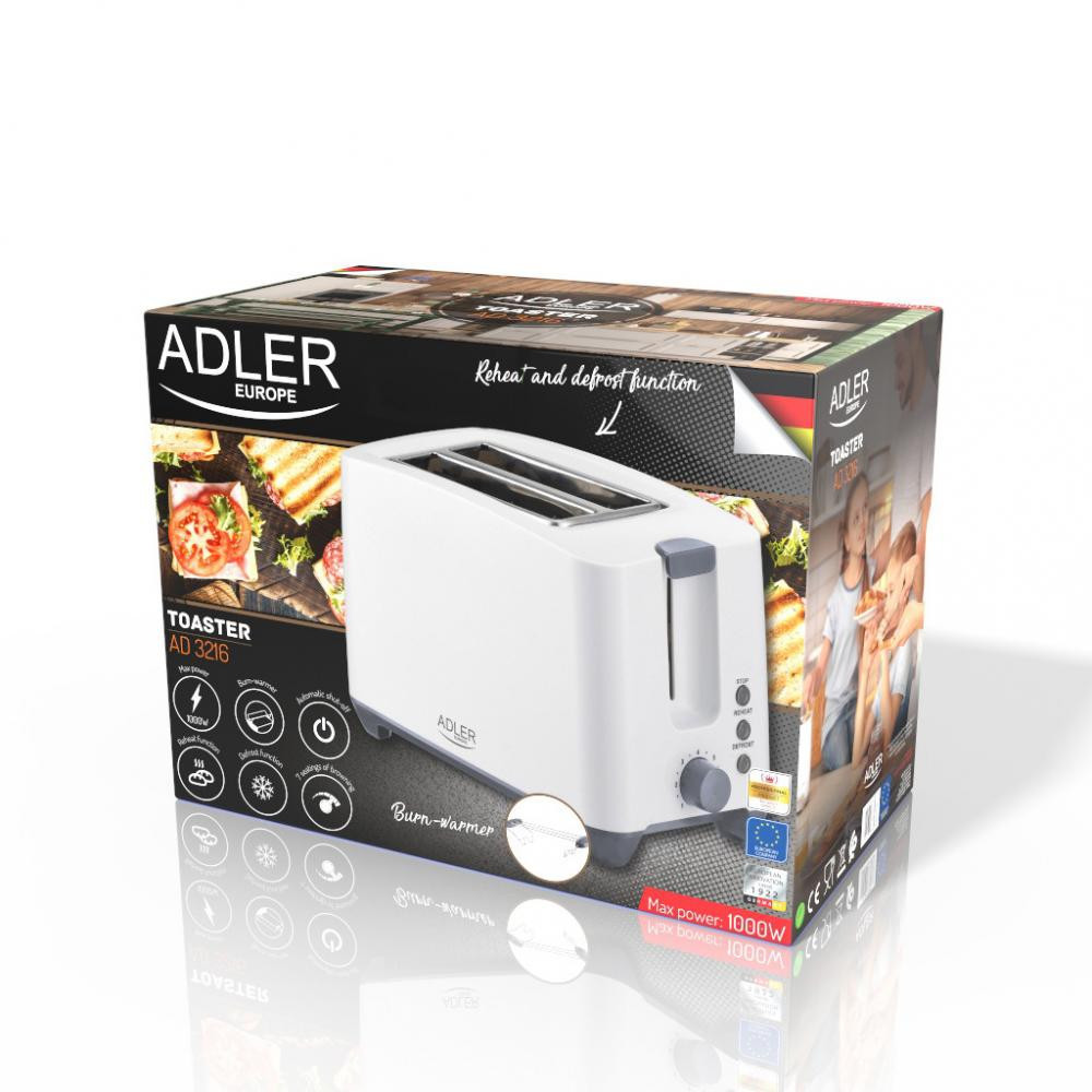 Тостер Adler AD-3216 1000 Вт Київ - зображення 4