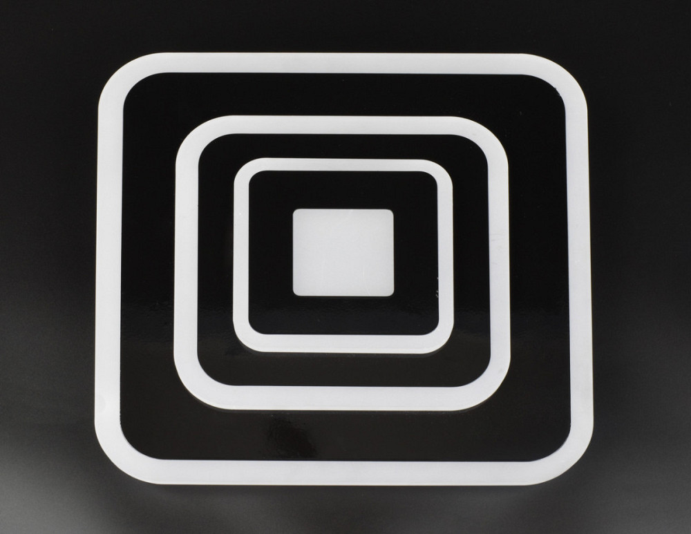 Світильник стельовий LED 2234/250-bk Чорний 4х25х25 см. Київ - зображення 1