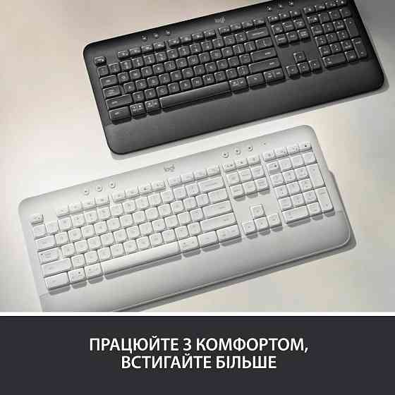 Клавиатура компьютерная безпроводная Logitech Signature K650 USB/Bluetooth Graphite 920-010945 графи Киев