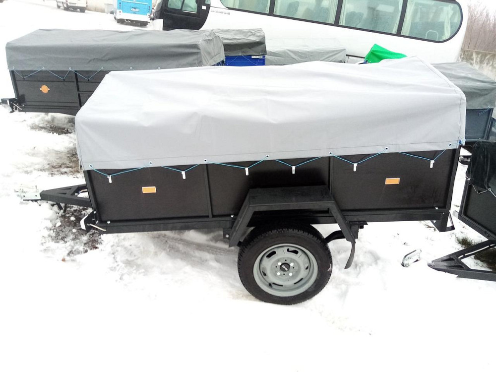 Тент на легковий причіп Павам 2,05 х 1,30 ПВХ Єврофура Барышевка - изображение 2