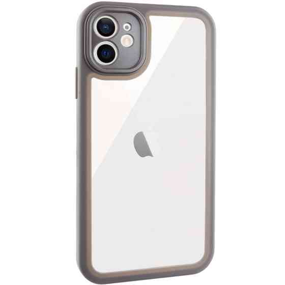 TPU чехол Transparent + Colour 1,5mm для Apple iPhone 12 (6.1") Херсон