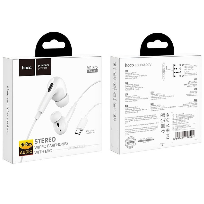Уценка Стерео наушники Hoco M1 Pro Type-C Херсон - изображение 4