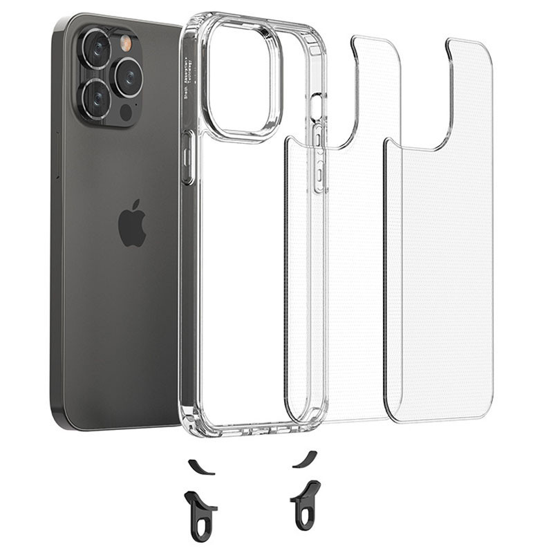 Чехол TPU Transparent with Straps для Apple iPhone 12 Pro / 12 (6.1") Херсон - изображение 4