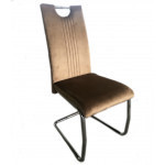 Стілець м'який коричневий велюр Аріана Дніпро - зображення 1