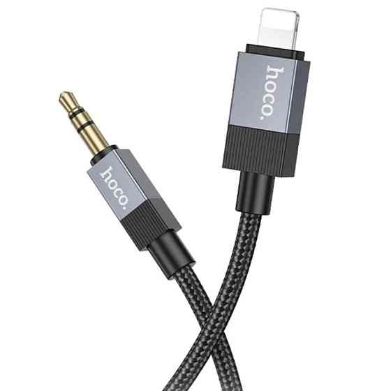 Аудио кабель Aux Hoco UPA32A Clever digital (Lightning to AUX 3.5mm) (1m) Херсон