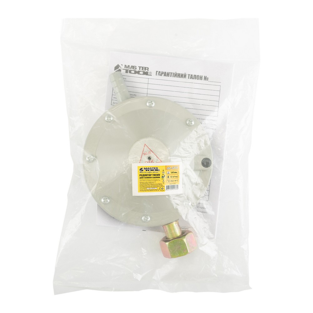 Редуктор давления для газового баллона MASTERTOOL 480 г/час 16/2 Bar G30/G31 I3В/P(50) 44-5111 Харьков - изображение 6