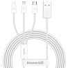 Дата кабель Baseus Superior Series USB to MicroUSB-Lightning-Type-C 3.5A (1.5m) (CAMLTYS) Херсон