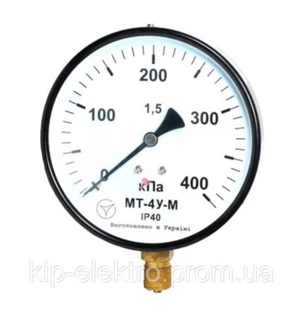 Манометр МТ-4У-М от 0 до 400 кПа (4 кгс/см2) - аналог МП4-У, МП4-У2, ДМ 05160, ДМ 05-МП-4У, МТП-160, Київ