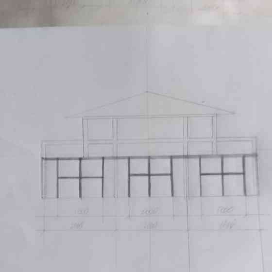 Проэкт план и фасад дом частный. Дніпро