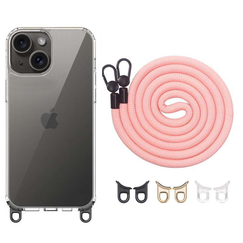 Чехол TPU Transparent with Straps для Apple iPhone 13 / 14 (6.1") Херсон - зображення 1