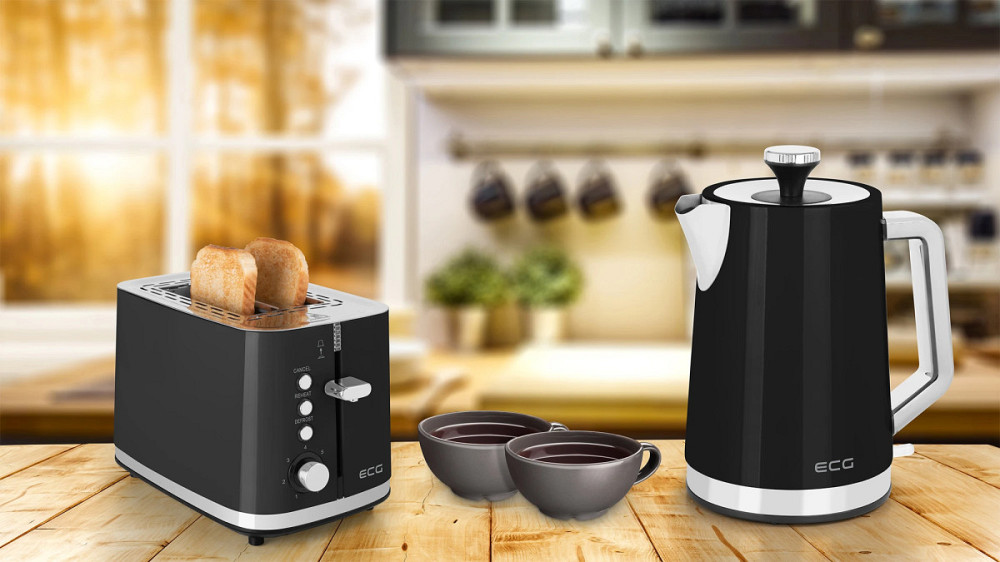 Тостер ECG ST 2766 Vintage Nero 925 Вт черный Київ - зображення 10