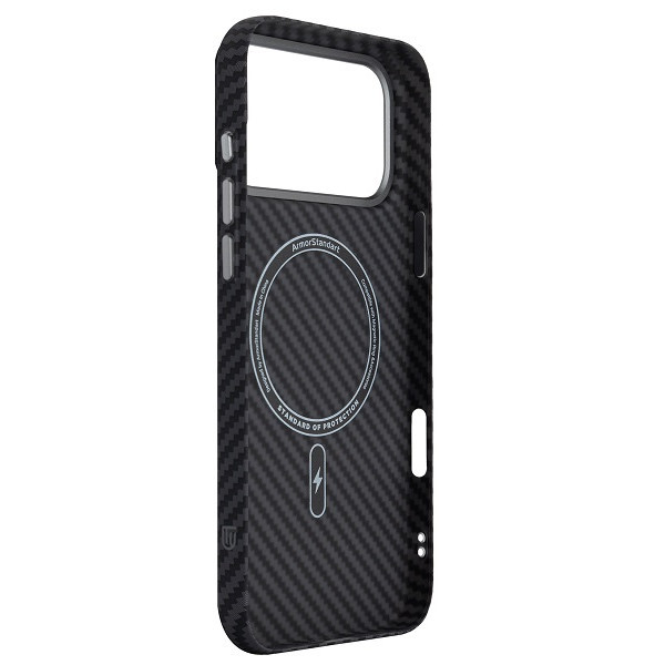 Чохол ArmorStandart LikeCarbon2 MagCase для Apple iPhone 17 Pro Max Carbon Black (ARM86259) (Код тов Харьков - изображение 4