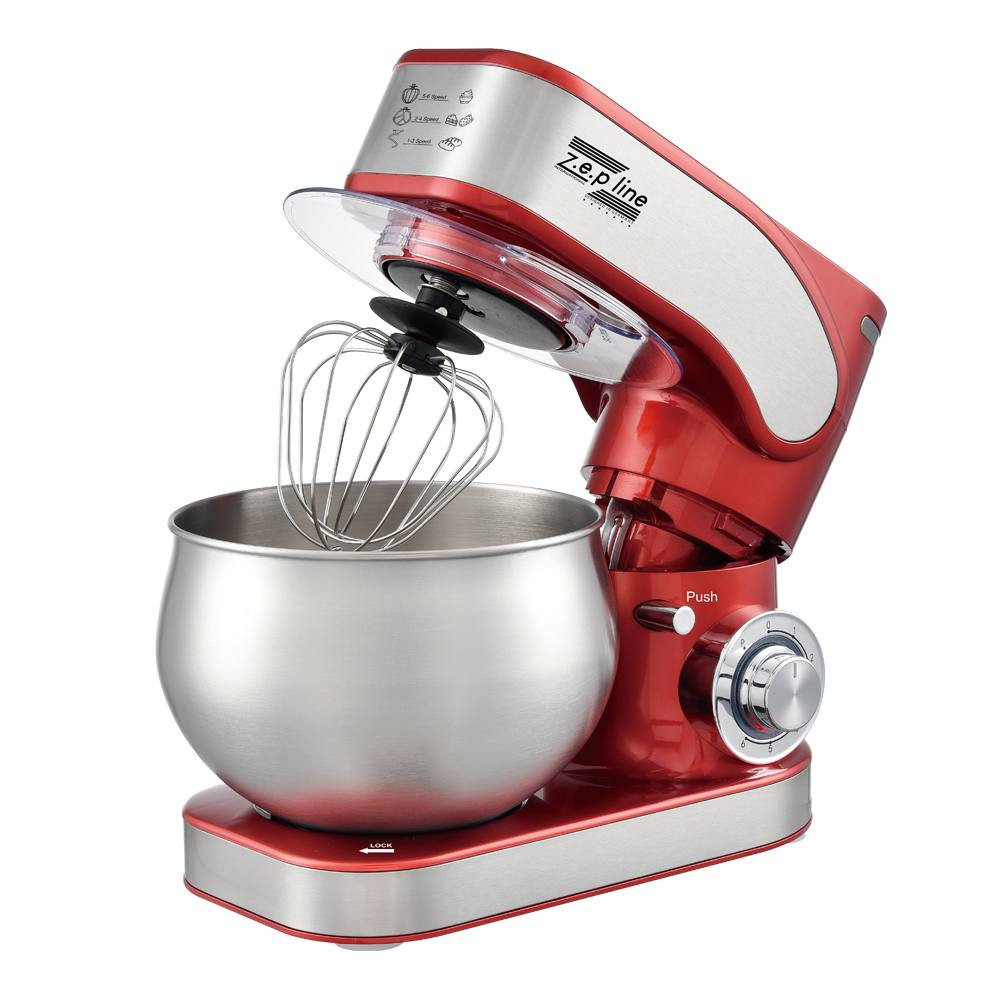 Тестомес миксер 4 в 1 Zepline ZP-136 Red 3500 Вт 6 л красный Київ - зображення 2