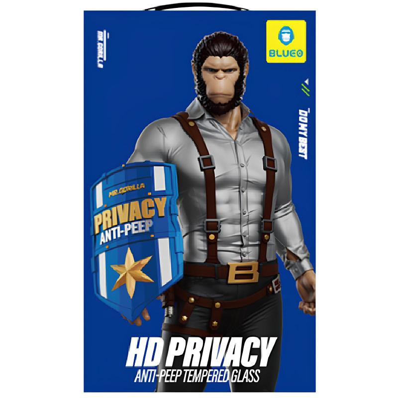 Защитное 2.5D стекло Blueo Full Cover Anti-Peep для Apple iPhone 17 Pro Max (6.9") Херсон - зображення 3