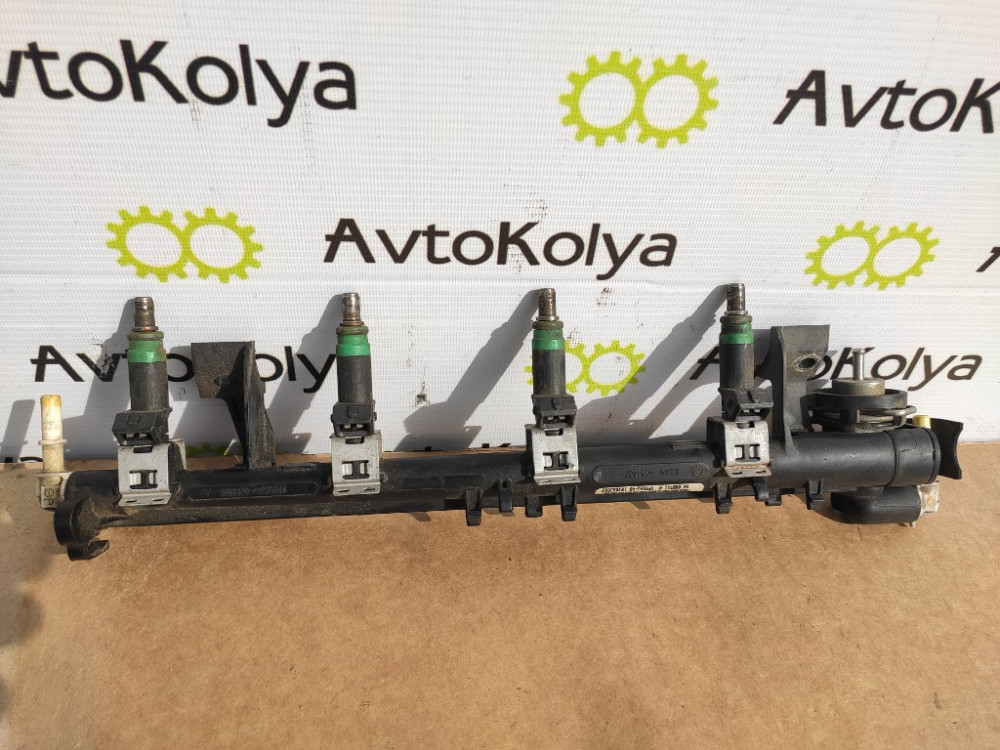 Топливная рейка (рампа форсунок) Ford Fiesta 1.25 1.4 1.6 бензин 2002-2008 (5S6G-9H487-AA) Ковель - изображение 1