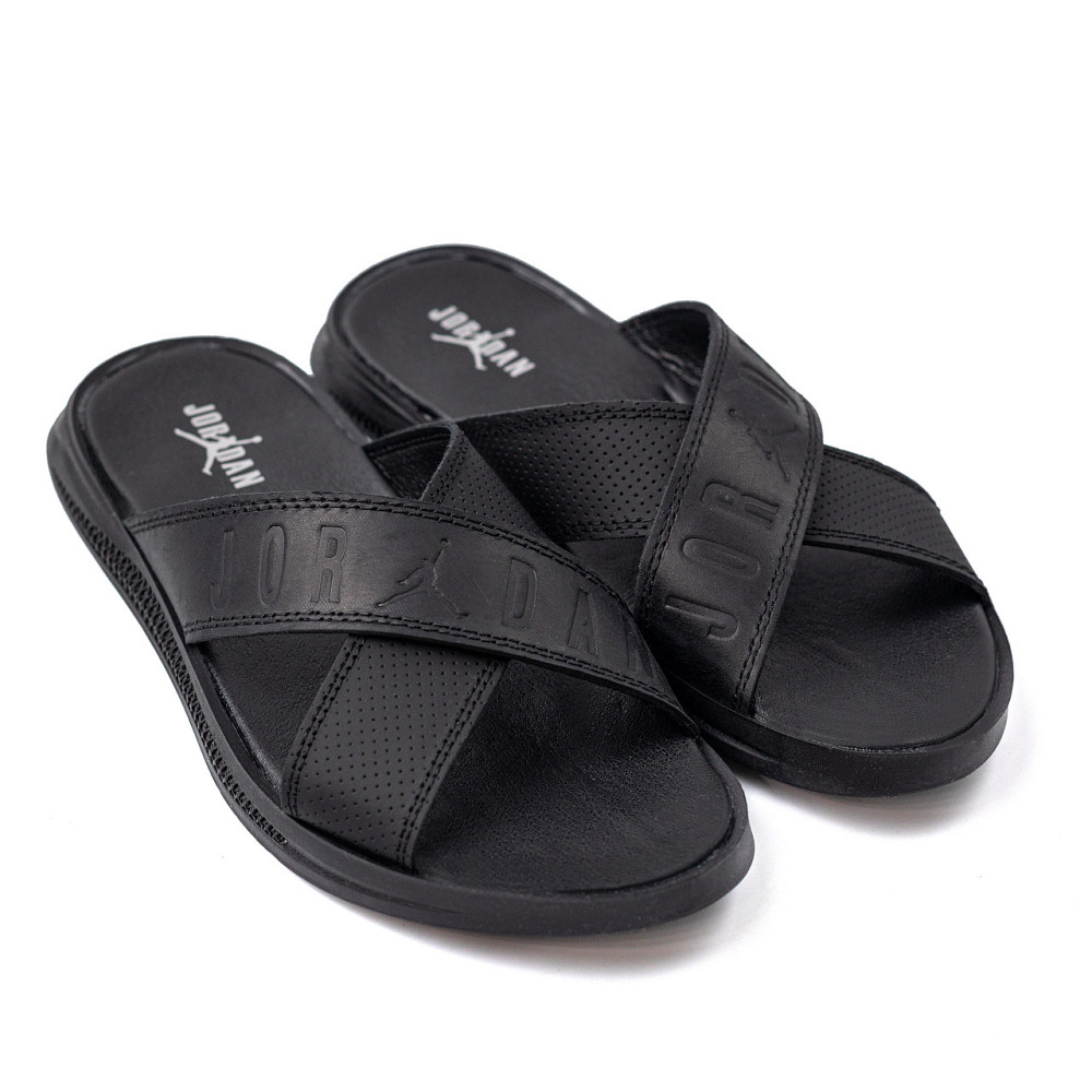 Мужские кожаные  летние шлепанцы-сланцы Jordan Київ - зображення 3