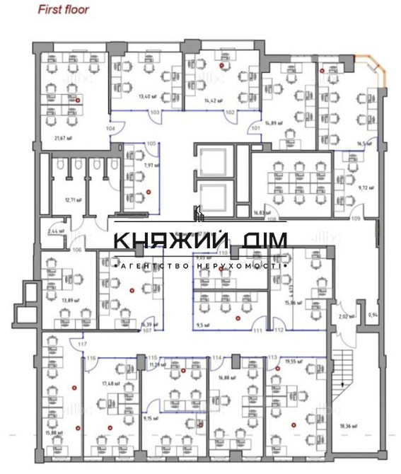 ОРЕНДА БЕЗ КОМІСІІ офіс в БЦ «Володимирський» вул Петра Сагайдачного 11 код 1419235 Киев - изображение 11