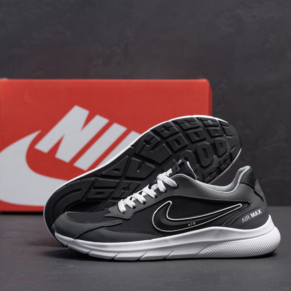 Мужские кожаные кроссовки N - Grey Киев - изображение 9