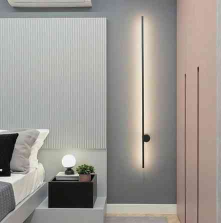 Бра настінна LED WJ018/1000-bk-k Чорний 10х5х100 см. Киев