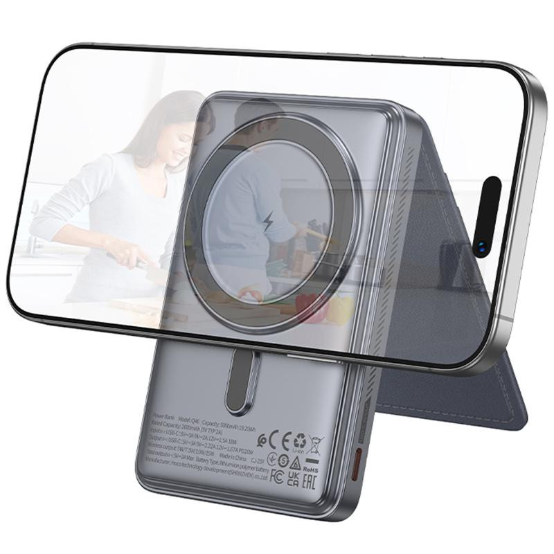 Портативное ЗУ Power Bank Hoco Q46 Title PD20W с БЗУ+card holder 5000 mAh Херсон - зображення 4