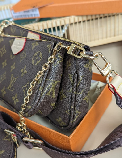 Сумочка 3 в 1, сумка женская кросс боди Louis Vuitton Multi Pochette bag AN105 Одеса - зображення 3