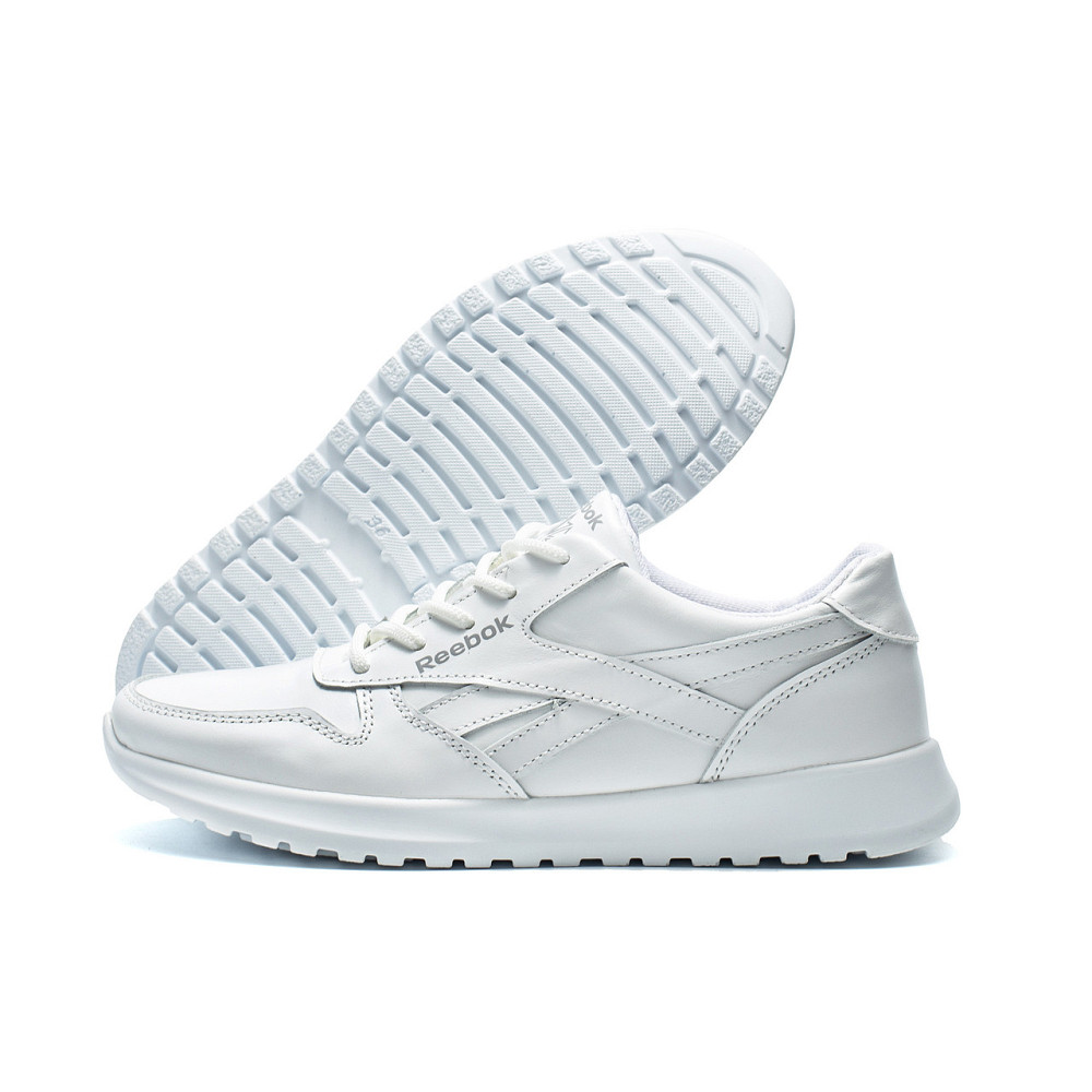 Подростковые кожаные кроссовки Reebok Classic White Pearl Киев - изображение 11