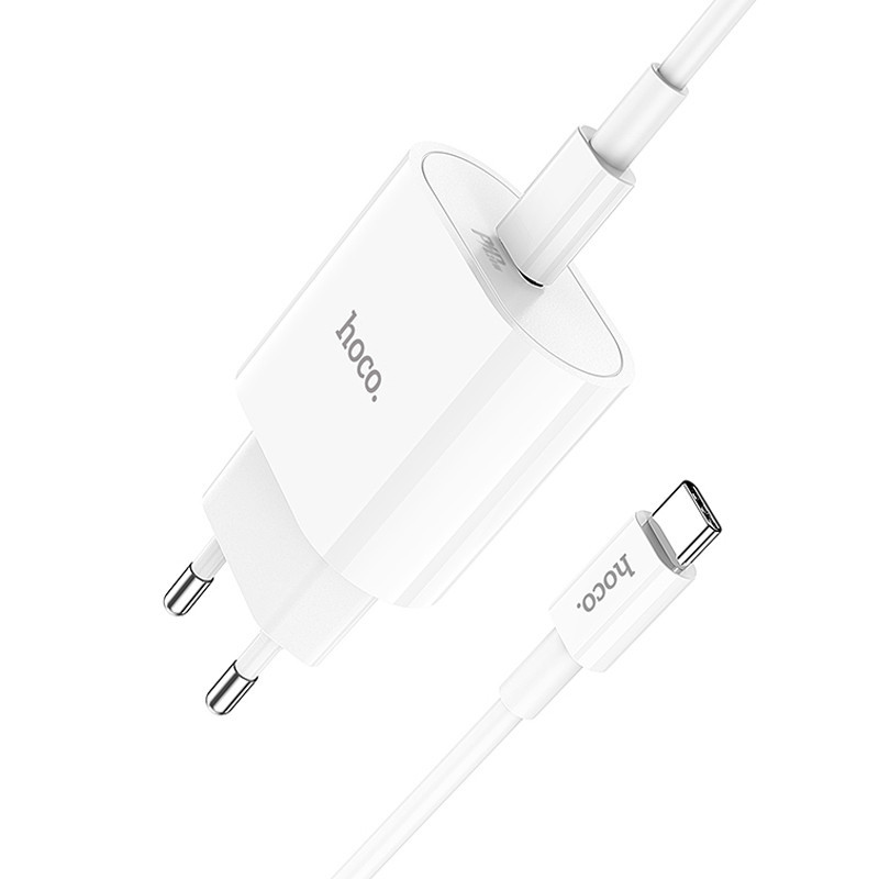 СЗУ Hoco C94A Metro PD20W (1USB-C) + кабель Type-C to Type-C Херсон - зображення 3