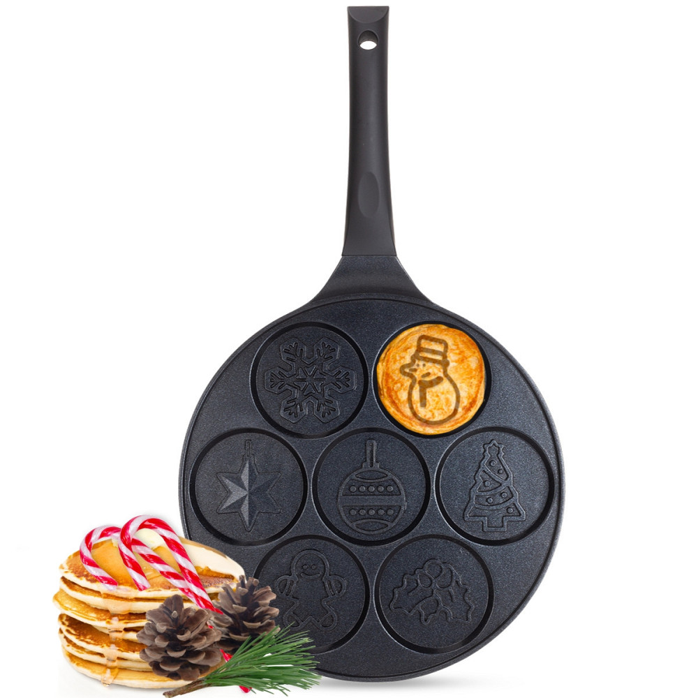 Сковорода для блинов и панкейков Kamille Christmas Pancake 26см Одеса - зображення 1