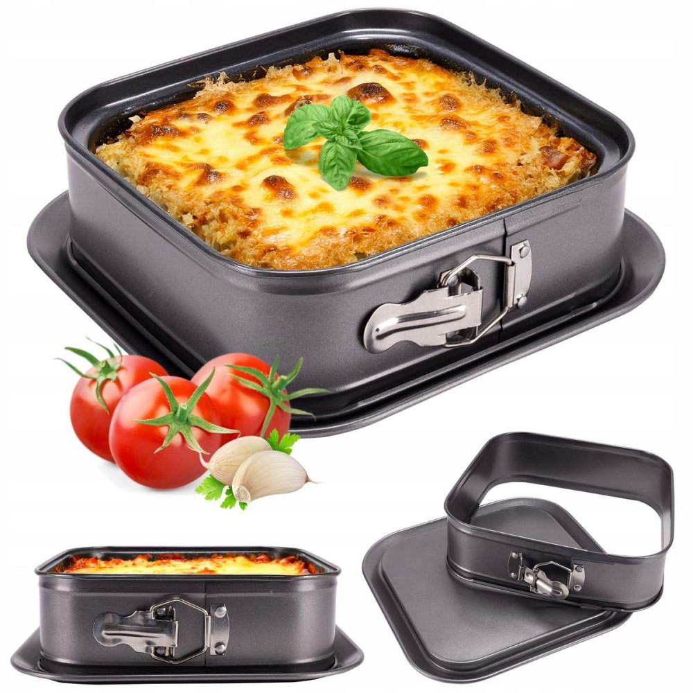 Форма для запекания Kamille 28*28*8см из углеродистой стали квадратная кМ6043 Одесса - изображение 5