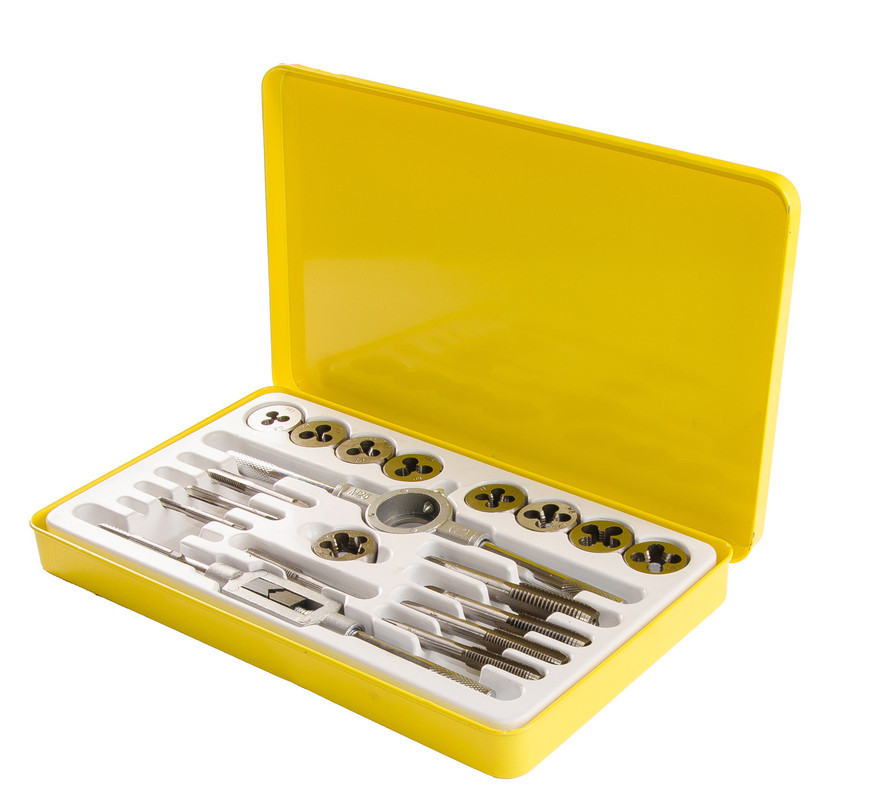 Метчики и плашки MASTERTOOL М3-М12 с держателем набор 20 шт 15-1420 Харків - зображення 1