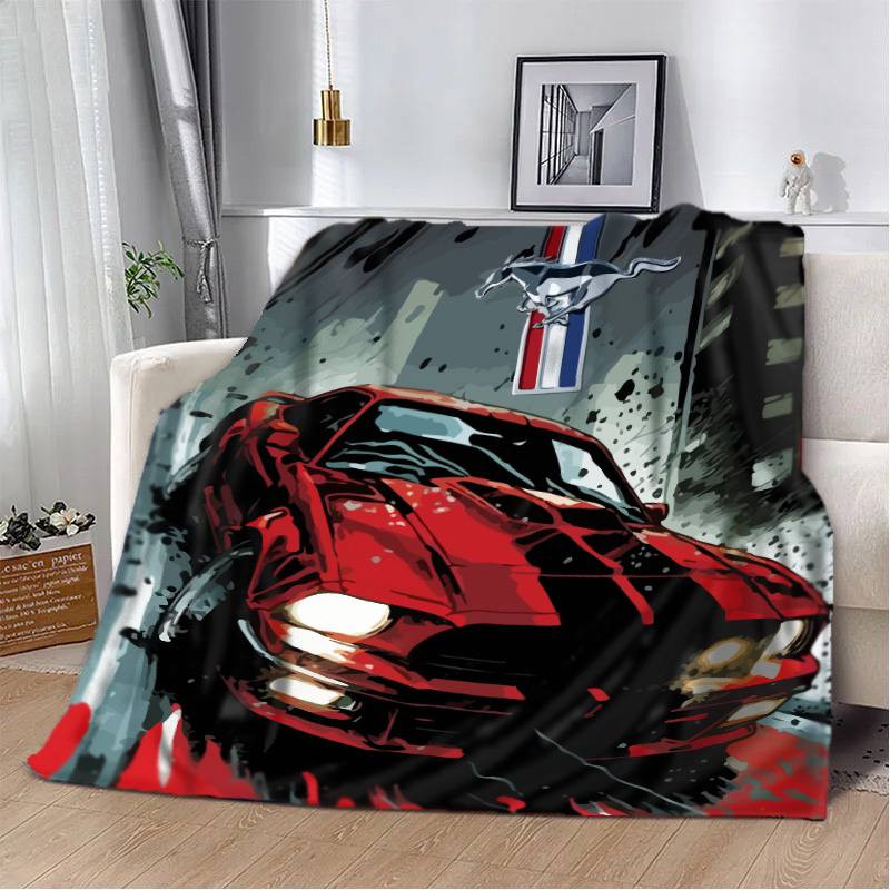 Плед 3D Ford Mustang 2598_B 12430 135х160 см Київ - зображення 1