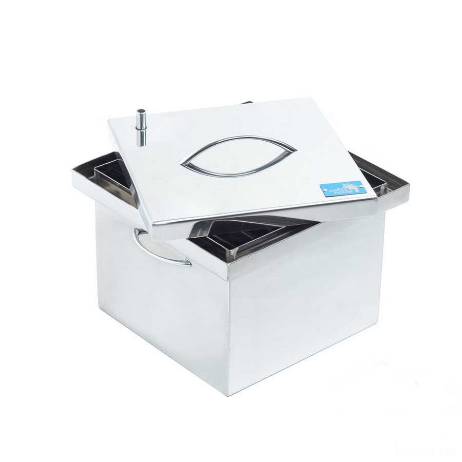 Коптильня маленькая SmokeHouse S DeLuxe с подставкой Харків - зображення 11