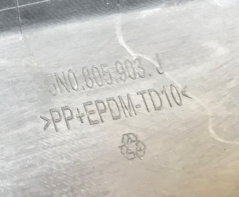 Бу спойлер бампера переднего Vw Tiguan 1 рестайлинг 5n0805903j Кропивницкий - изображение 3