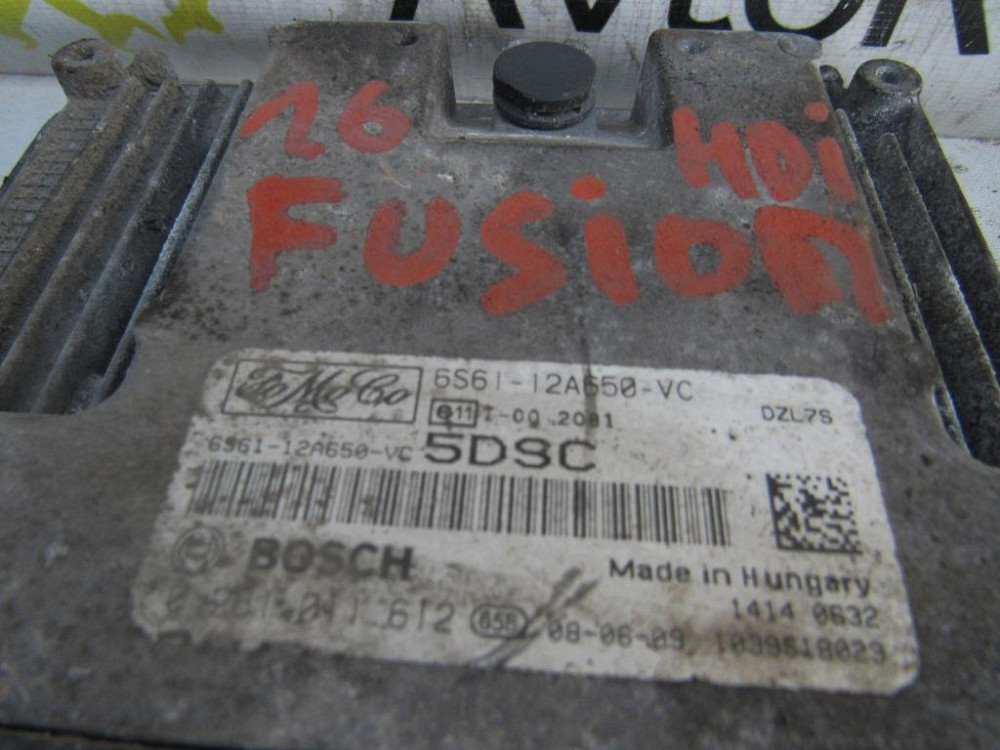 Блок управления двигателем Ford Fusion 1.6 TDCI 2002-2012 (6S61-12A650-VC) Ковель - зображення 3