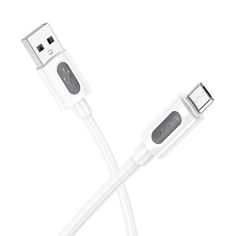 Дата кабель Borofone BX114 Structure USB to MicroUSB 2.4A (1m) Херсон - изображение 2