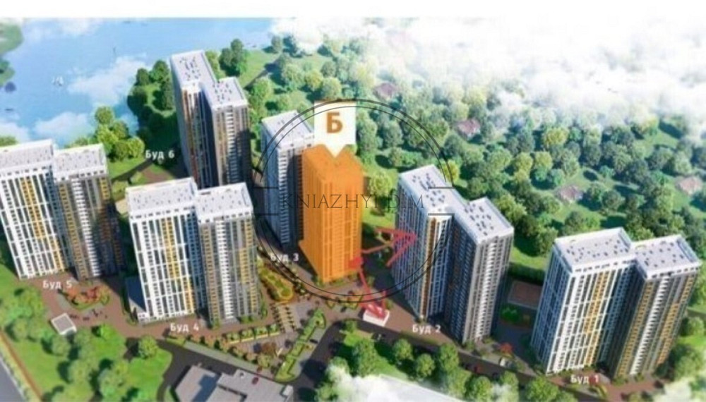 3-х комнатная, 100 метров к м.Осокорки! Код.21117054 Киев - изображение 1