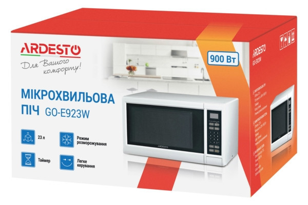 Микроволновая печь Ardesto GO-E-923-W 23 л Киев - изображение 5